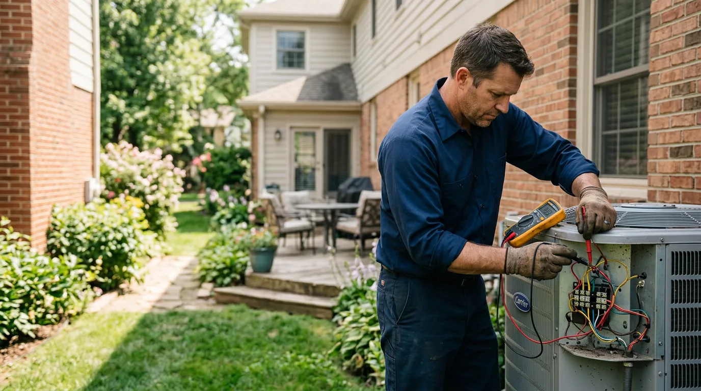 HVAC technician working near Kewanee, MO